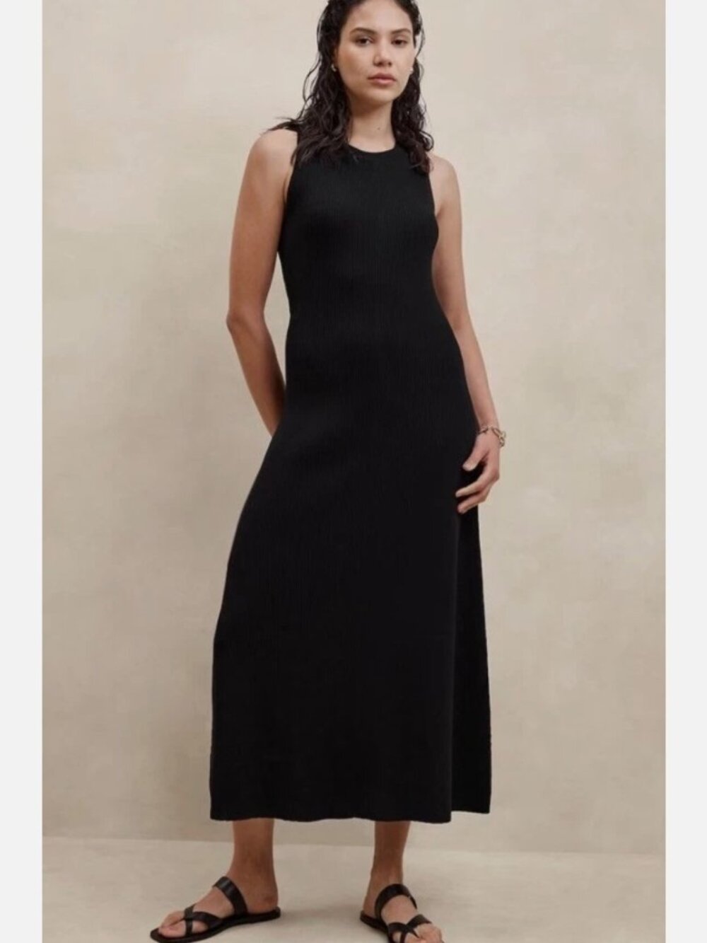 NWT Banana Republic Refined Ribbed Midi Dress